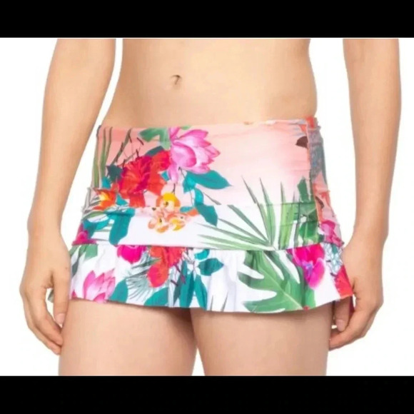 La Blanca Bird of Paradise Tankini and Ruffle Skirt  Size 12 - Picture 8 of 14